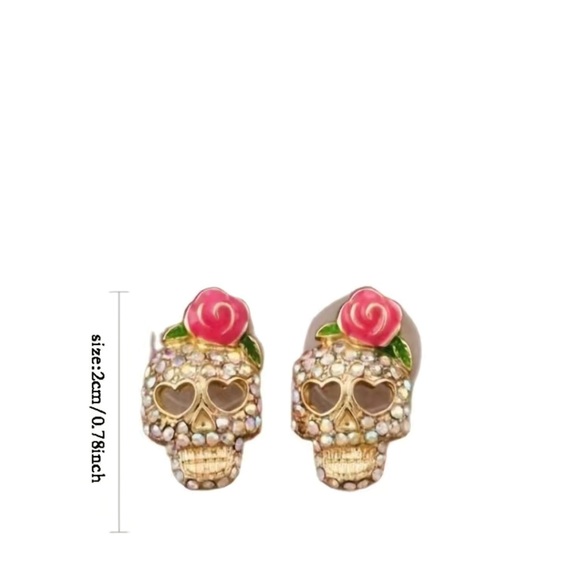 NWT Candy Skull Earrings - Picture 2 of 3